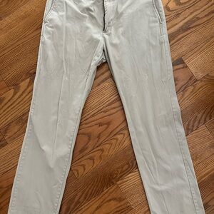 Men’s Banana Republic Tan Aiden Chinos Flat Front Cotton Blend